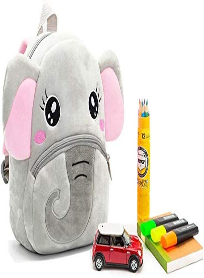 Black Hill Kids Preschool Bag for Boys and Girls, Cute Soft Plush school Animal Cartoon Mini Backpack Little kids bags for 2-5 years Baby/Boys/Girls Nursery, Preschool,Picnic (Baby elephant) - Image 5